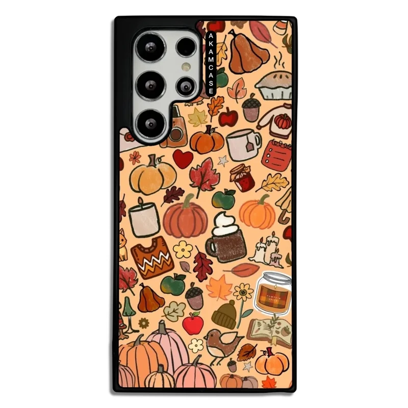 کاور آکام مدل AMC-WSGS22U-PUMPKIN-13 مناسب برای گوشی موبایل سامسونگ Galaxy S22 Ultra