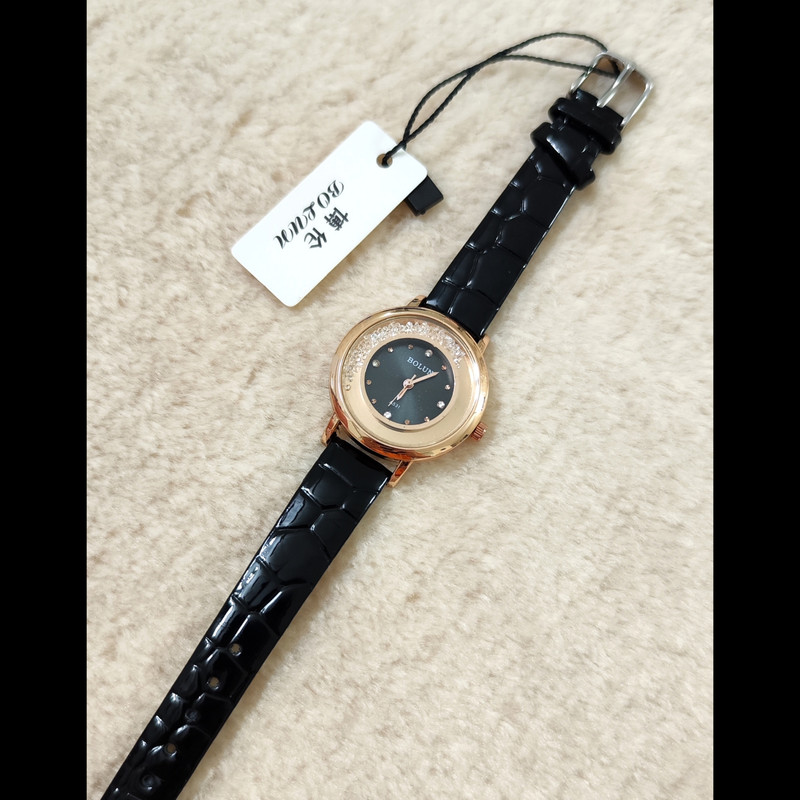 ساعت مچی عقربه ای زنانه بولون مدل دور شنی کد 2