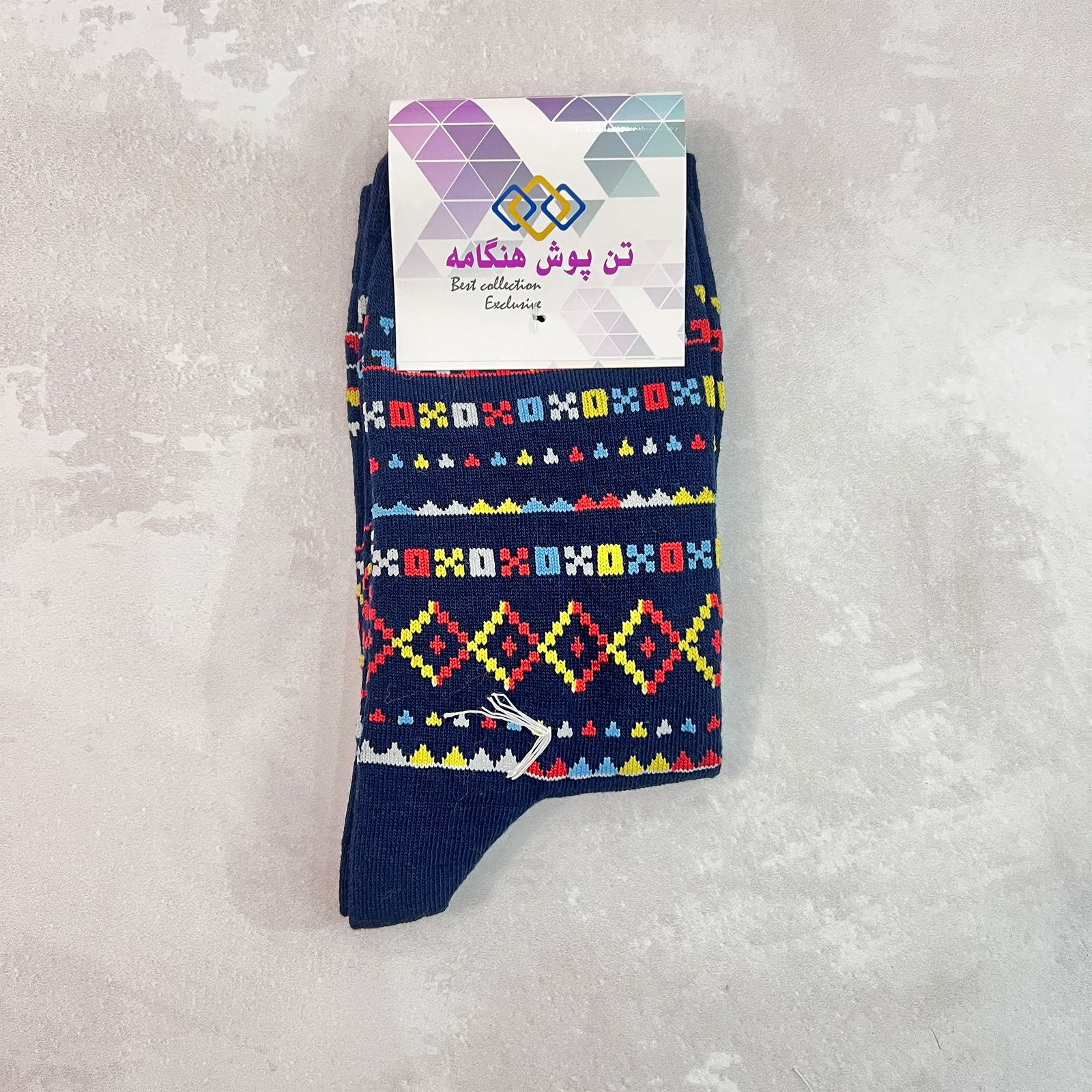 جوراب ساق بلند زنانه تن پوش هنگامه مدل سنتی کد SO-01 -  - 2