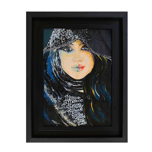 تابلو نقاشی اکریلیک مدل چهره زن کد SH21