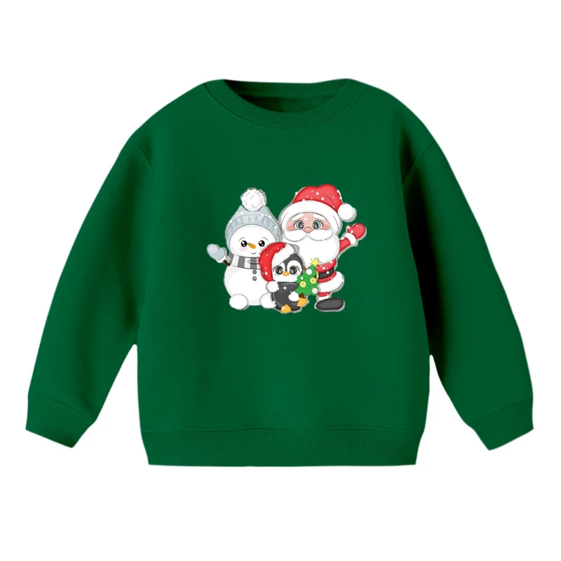 سویشرت بچگانه مدل پنگوئن کریسمس کد 4