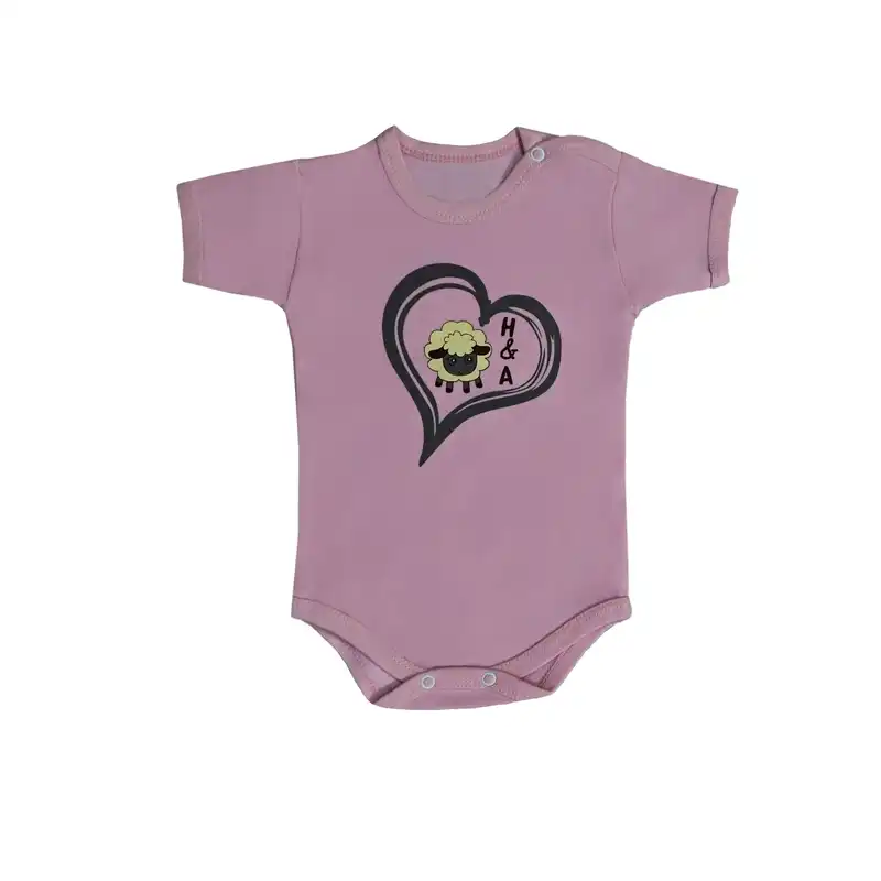 ست 3 تکه لباس نوزادی اچ اند ای طرح بره کد 200