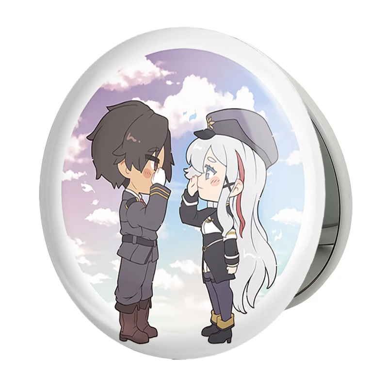 آینه جیبی خندالو طرح میلیزه و شین انیمه 86 مدل تاشو کد 33828