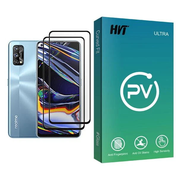 محافظ صفحه نمایش اچ وی تی مدل PV Glass MIX002 مناسب برای گوشی موبایل ریلمی 7 Pro بسته دو عددی