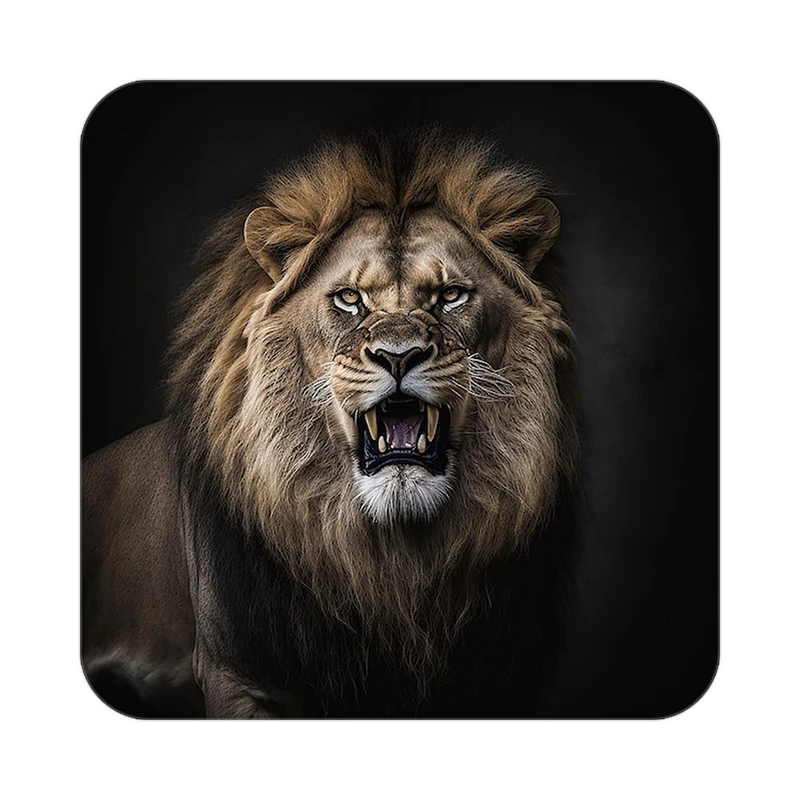 زیر لیوانی کاکتی طرح شیر مدل mp24485