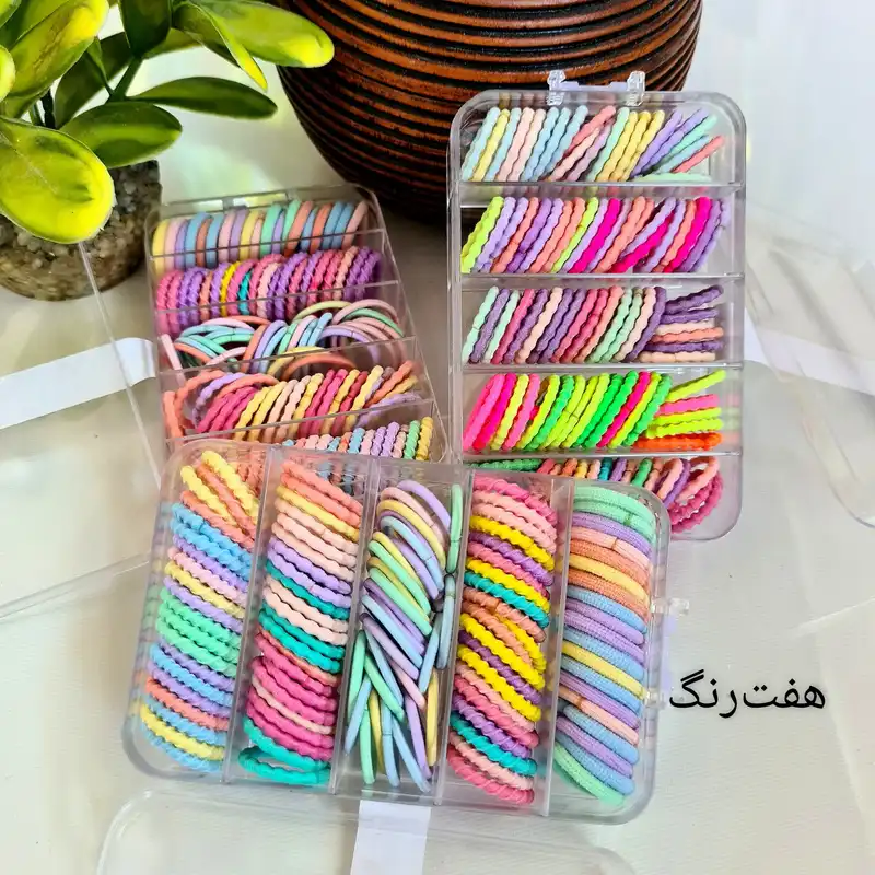 کش مو زنانه مدل لیزری مینی قیطانی کد brg 2626 بسته 100 عددی