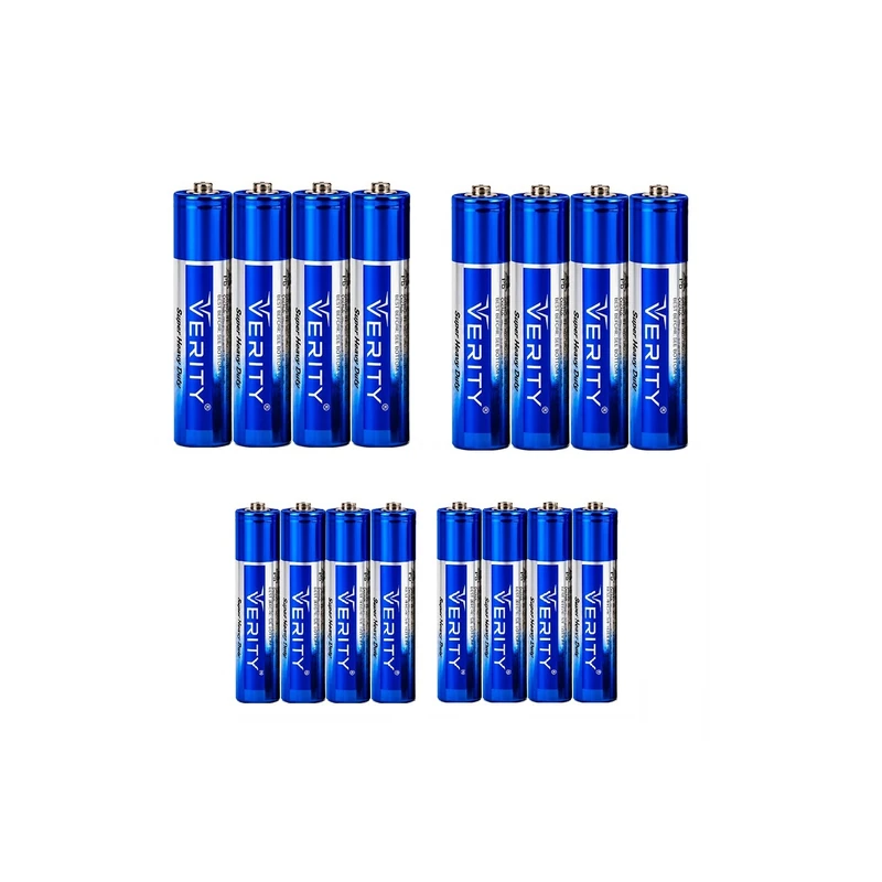 باتری قلم و نیم قلم وریتی مدل SUPER HEAVY DUTY SHIRINK بسته 16 عددی