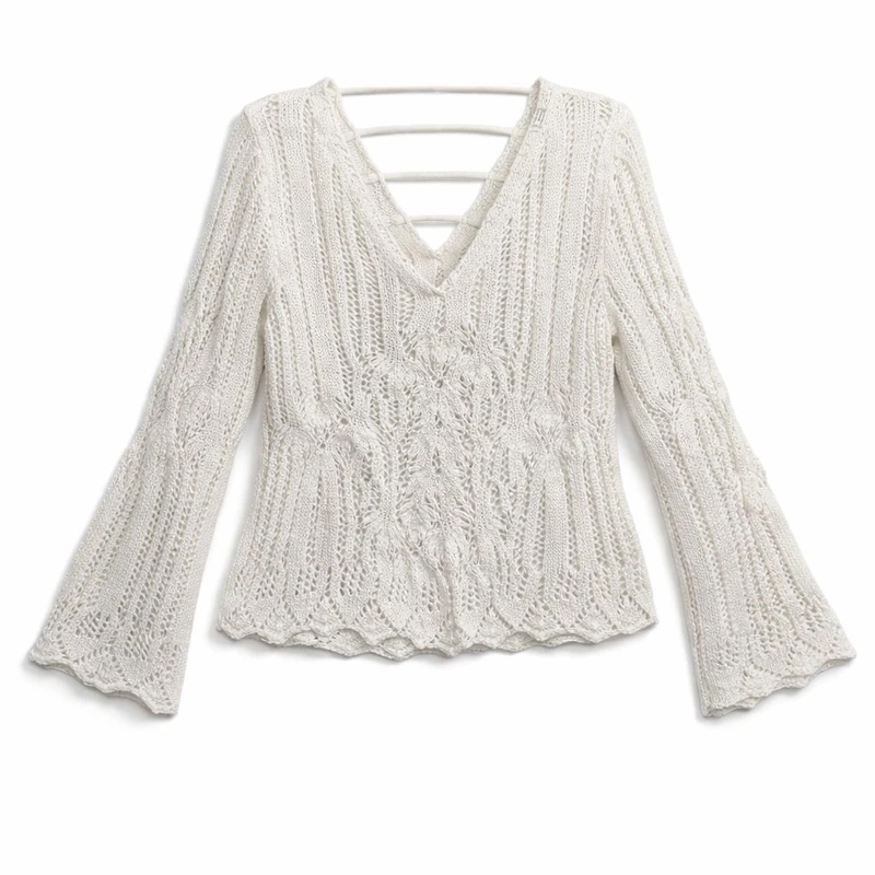 پلیور یقه باز زنانه مدل لارا