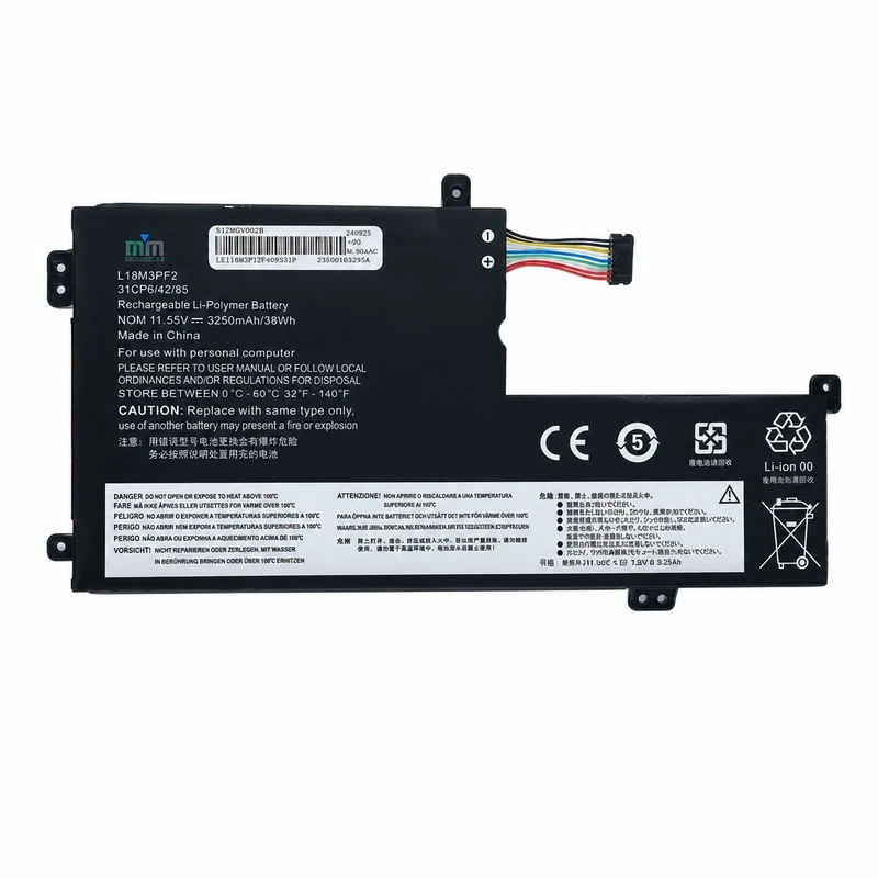 باتری لپ‌تاپ 4 سلولی دابل ام مدل L18M3PF2 مناسب برای لپ تاپ  IdeaPad L340 V340		