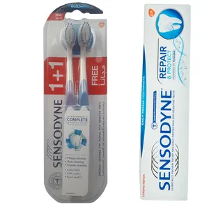 خمیر دندان سنسوداین مدل Repair And Protet حجم 75 میلی لیتر به همراه مسواک سنسوداین مدل Complete با برس نرم مجموعه 2 عددی