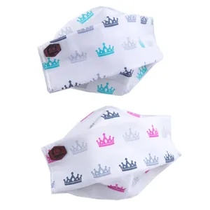 ماسک پارچه ای بچگانه طرح Crown مجموعه 2 عددی