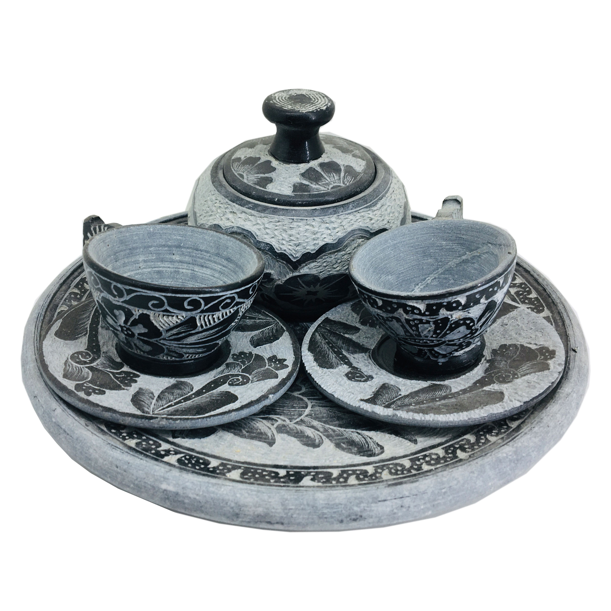 سرویس چای خوری 4 پارچه سنگی کد FSP509