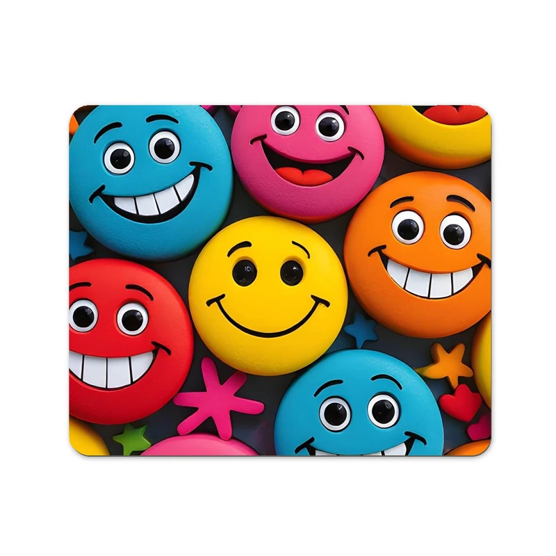  ماوس پد پاد آفرین طرح شکلک های جذاب کد 371 سایز 19*24 سانتی متر