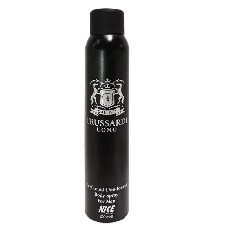 اسپری خوشبو کننده بدن مردانه نایس پاپت مدل Trussardi Uomo حجم 200 میلی لیتر اسپری خوشبو کننده بدن مردانه نایس پاپت مدل Trussardi Uomo حجم 200 میلی لیتر