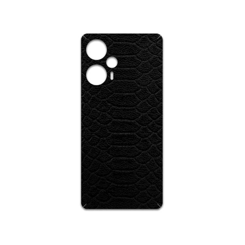 برچسب پوششی ماهوت مدل Black-Snake-Leather مناسب برای گوشی موبایل شیائومی Poco F5