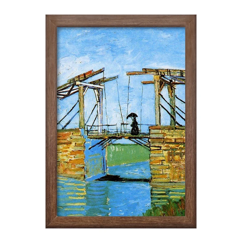 تابلو خندالو طرح نقاشی پل لنگوئیس در ارل اثر ونسان ونگوگ کد 25462