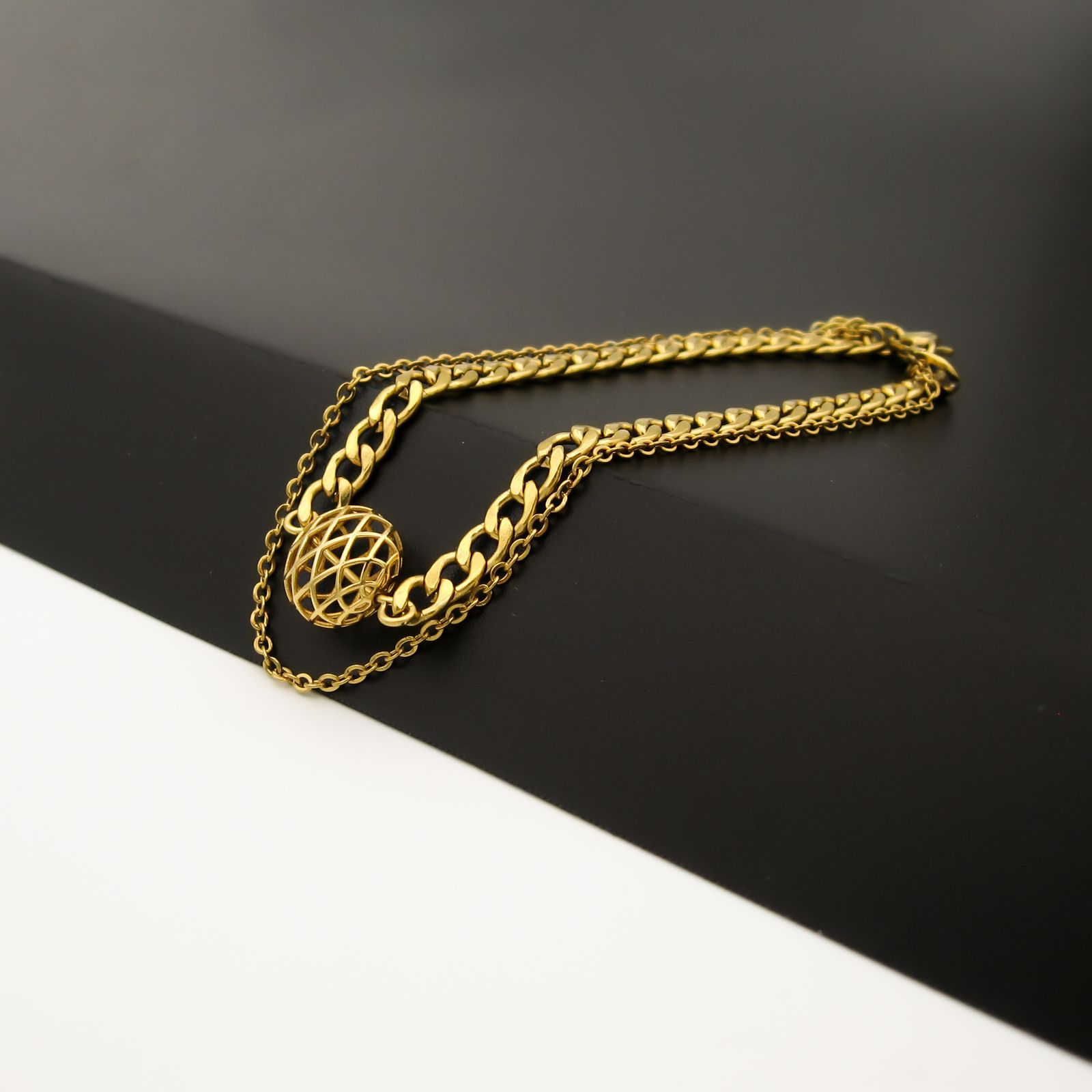 دستبند طلا 18 عیار زنانه مانچو مدل bfg228 -  - 4