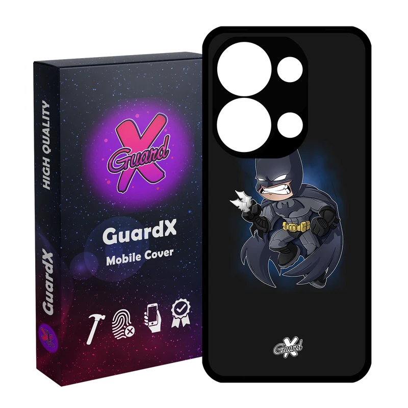 کاور گارد ایکس طرح Batman مدل Glass10049 مناسب برای گوشی موبایل شیائومی Redmi Note 13 Pro 4G / Poco M6 Pro 4G