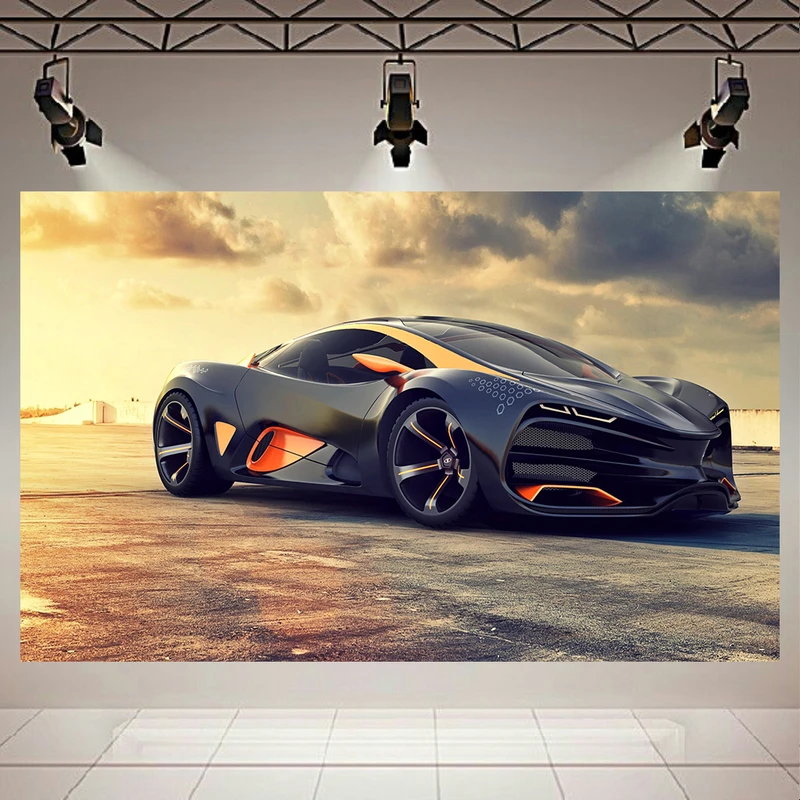 تابلو بوم طرح ماشین مدل کانسپت Lada Raven کد AR2216