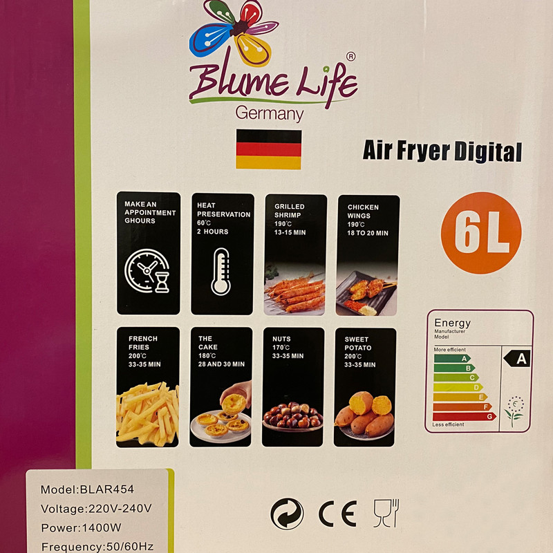 سرخ کن بدون روغن بلومه لایف مدل BLAR454