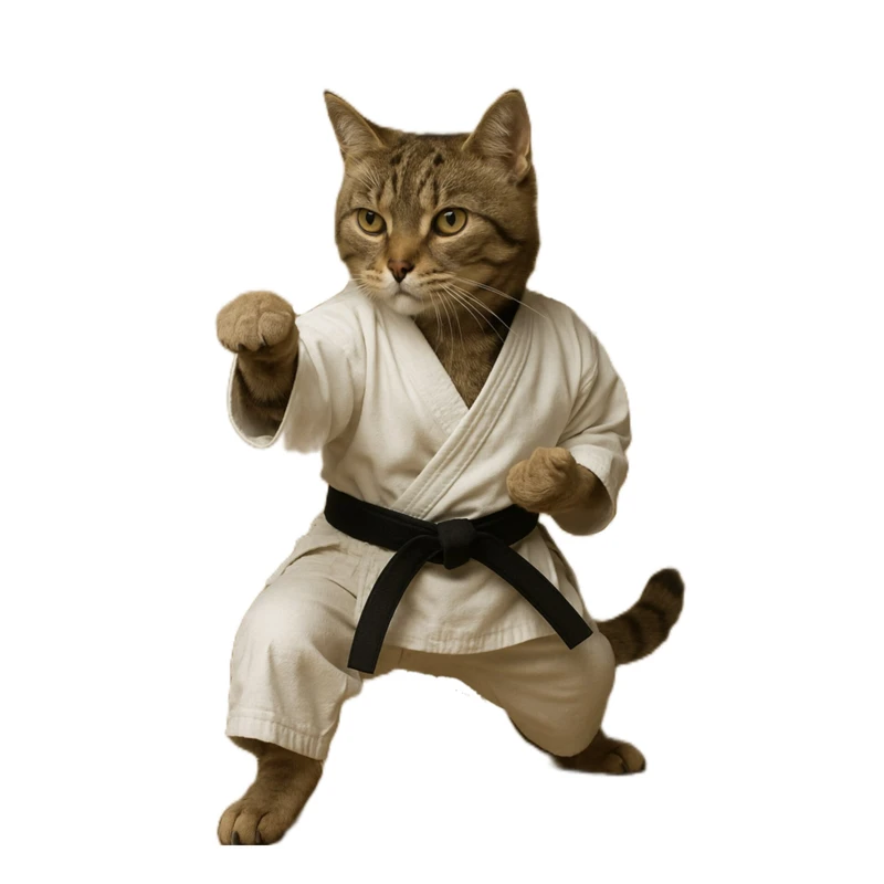 استیکر پارچه و لباس پاد آفرین مدل گربه مینیمال کد 1175