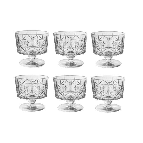 بستنی خوری مدل پایه دار کد 1369n 3007 بسته شش عددی 