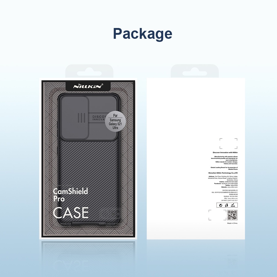 کاور نیلکین مدل camshield pro مناسب برای گوشی موبایل سامسونگ Galaxy S21 Ultra