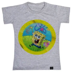 تی شرت آستین کوتاه دخترانه 27 مدل باب اسفنجی کد V236