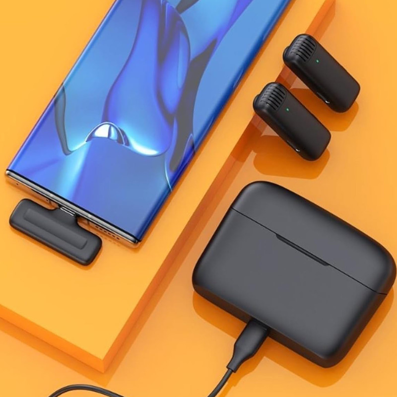میکروفن بی سیم گرین لاین مدل 2in1 Digital Display Type-C