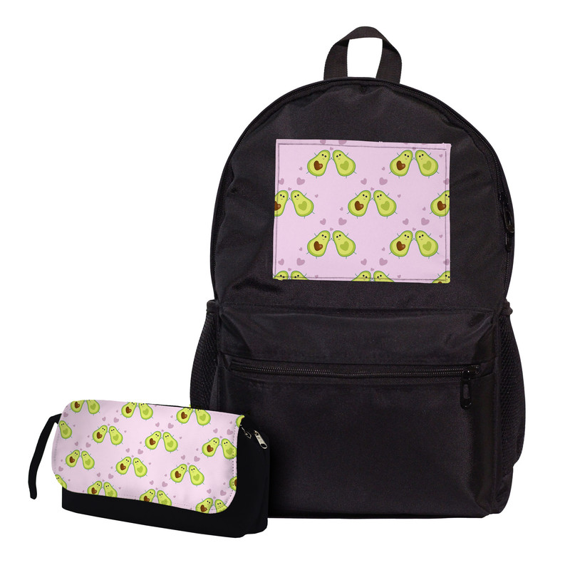 کوله پشتی مدل آووکادو عاشق به همراه جامدادی