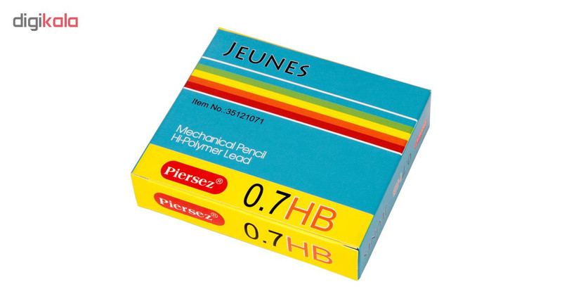 نوک مداد نوکی پییرسز کد PZW0131 مدل ژینس قطر 0.7 میلی متر بسته 24 عددی