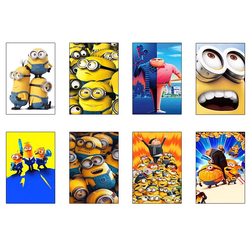 پوستر کارنيکا طرح من نفرت‌انگیز Despicable Me کد 25760 مجموعه 8 عددی