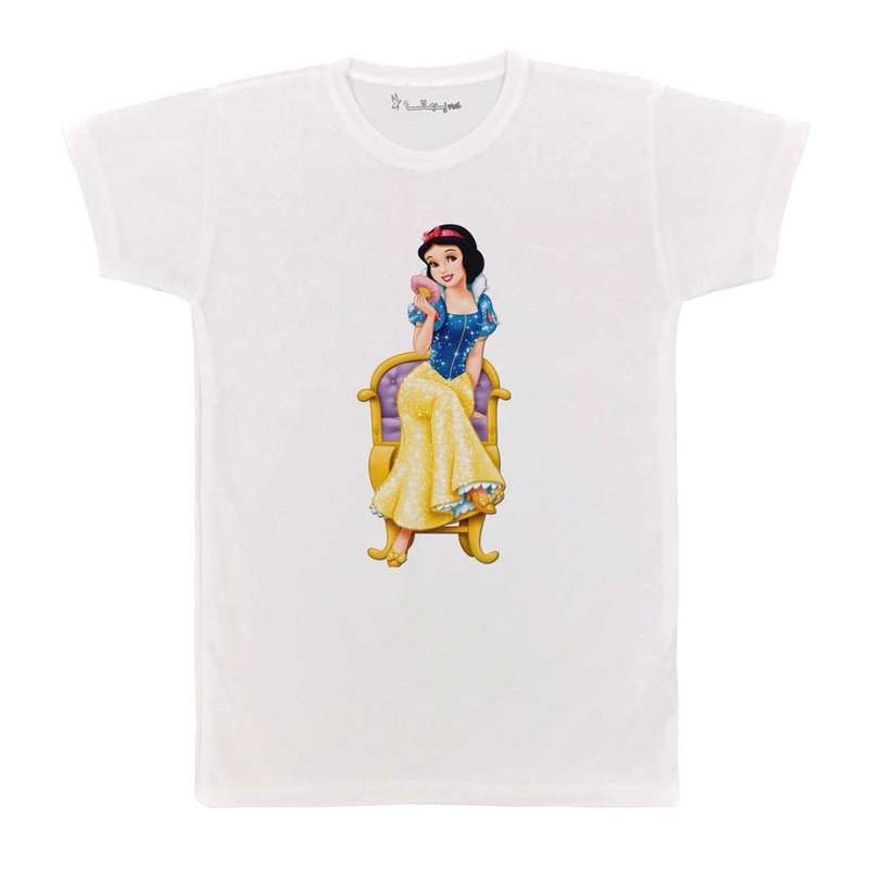 تی شرت بچگانه پرمانه طرح سفید برفی و هفت کوتوله کد pmt.5832