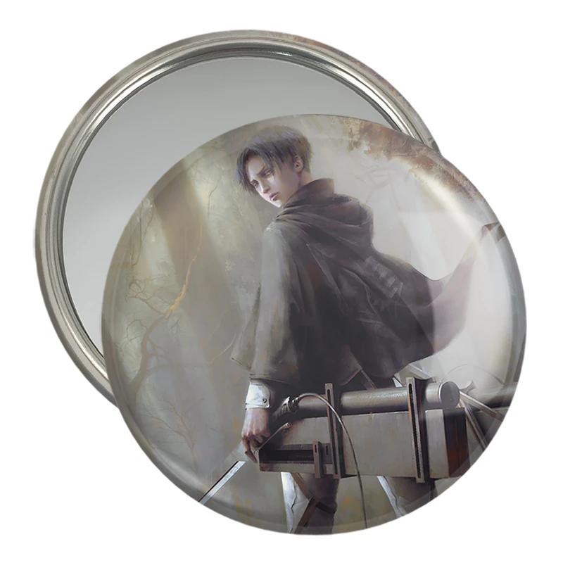 آینه جیبی خندالو مدل لیوای انیمه اتک آن تایتان Attack on Titan کد 18530