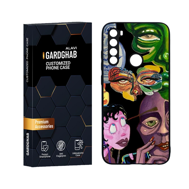 کاور گارد قاب علوی مدل دورژله ای هنری مناسب برای گوشی موبایل شیائومی Redmi Note 8