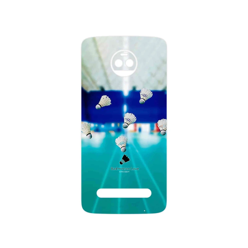 برچسب پوششی ماهوت مدل Badminton مناسب برای گوشی موبایل موتورولا Moto Z2 Force
