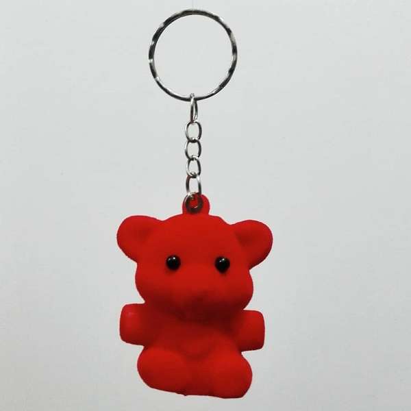 جاکلیدی دخترانه مدل خرس جغجغه ای