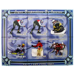 تمبر یادگاری مدل ورزشي كد bc-1354 مجموعه 6 عددي