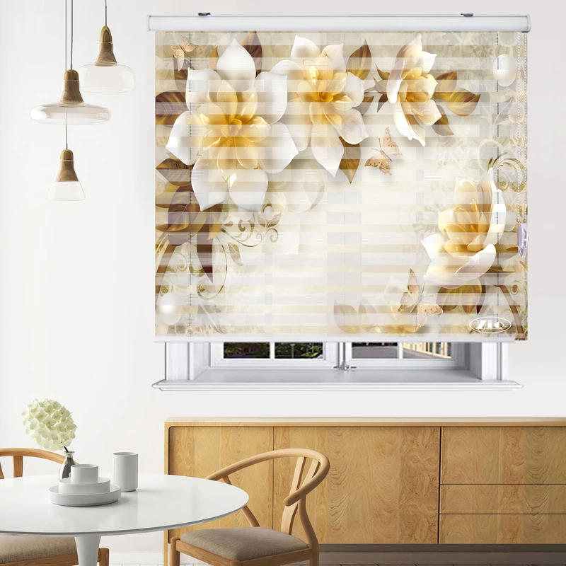 پرده زبرا زیو مدل 3D-1172 سایز 100x150 سانتی متر