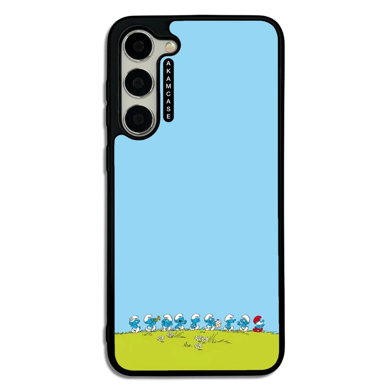 کاور آکام مدل AMC-WSGS23P-SMURFS-10 مناسب برای گوشی موبایل سامسونگ Galaxy S23 Plus