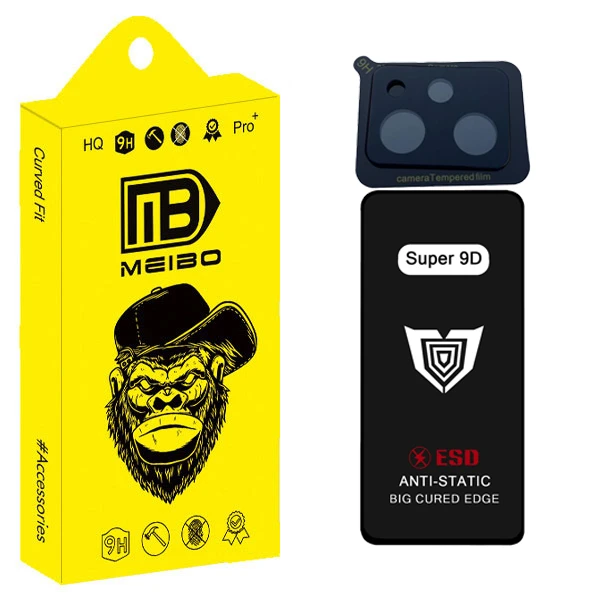 محافظ صفحه نمایش میبو مدل Super 9D Touch مناسب برای گوشی موبایل شیائومی poco X5 Pro به همراه محافظ لنز دوربین