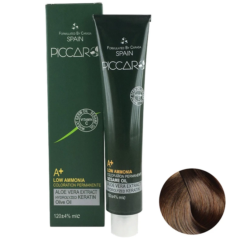 رنگ مو پیکارو شماره 6.37 حجم 120 میلی لیتر رنگ کنفی