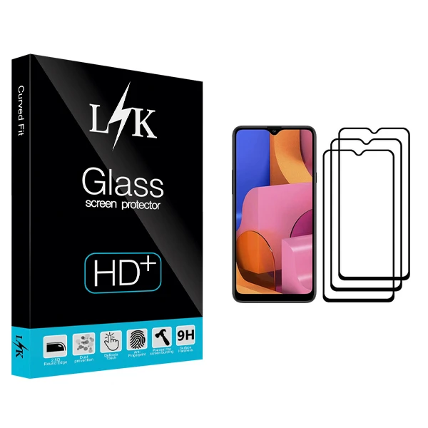 محافظ صفحه نمایش ال کی مدل +HD مناسب برای گوشی موبایل سامسونگ Galaxy A20s بسته سه عددی