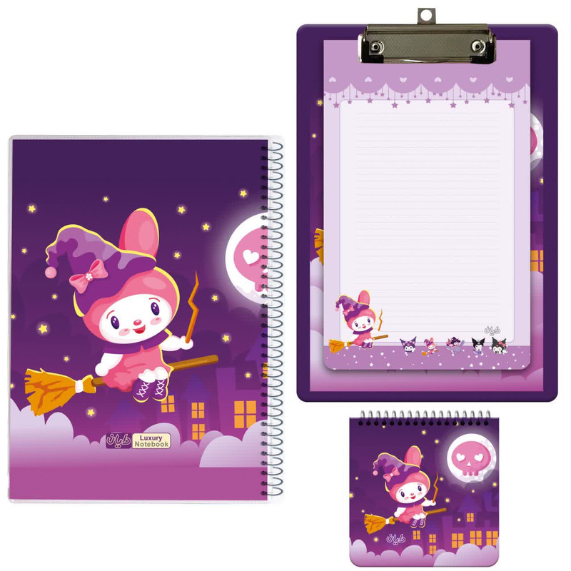 بسته لوازم تحریر دایان مدل کرومی 08 مجموعه سه عددی