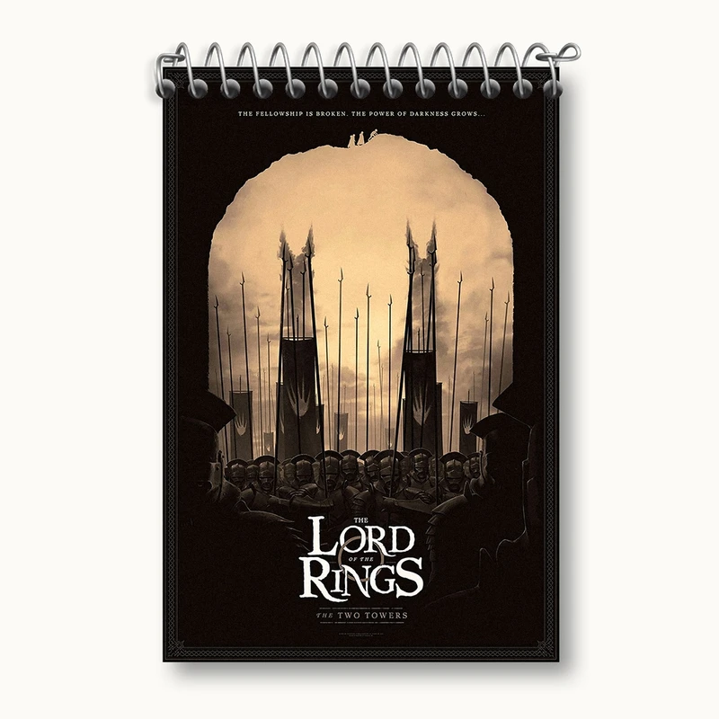 دفتر یادداشت 50 برگ خندالو مدل ارباب حلقه ها کد F259