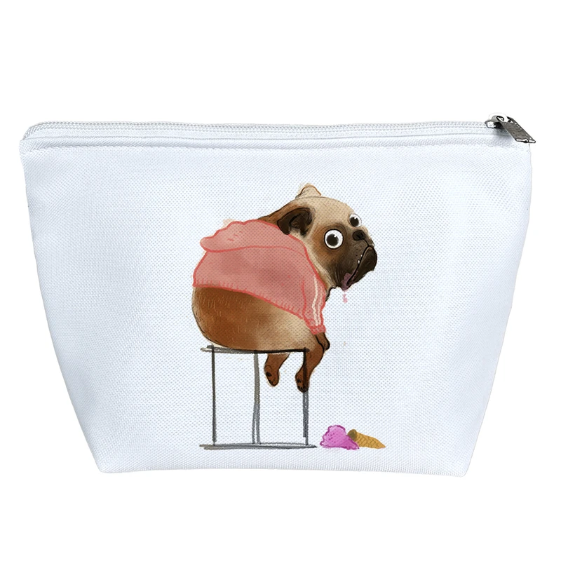 کیف لوازم آرایش دخترانه خندالو مدل سگ نژاد پاگ کد 2951