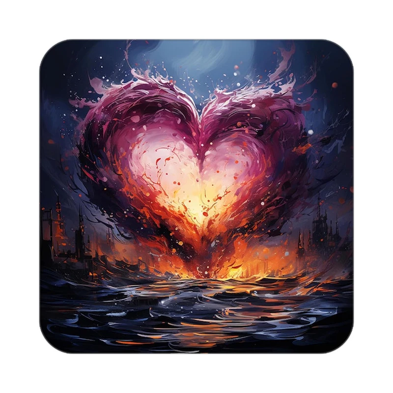 زیر لیوانی کاکتی مدل عاشقانه کد mp12722