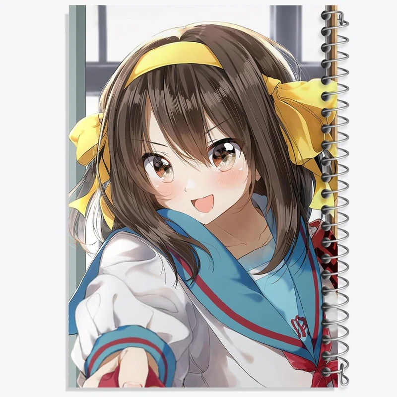 دفتر ژورنال نویسی 50 برگ خندالو مدل نقطه ای طرح انیمه ناپدید شدن هاروهی سوزومیا کد 24306