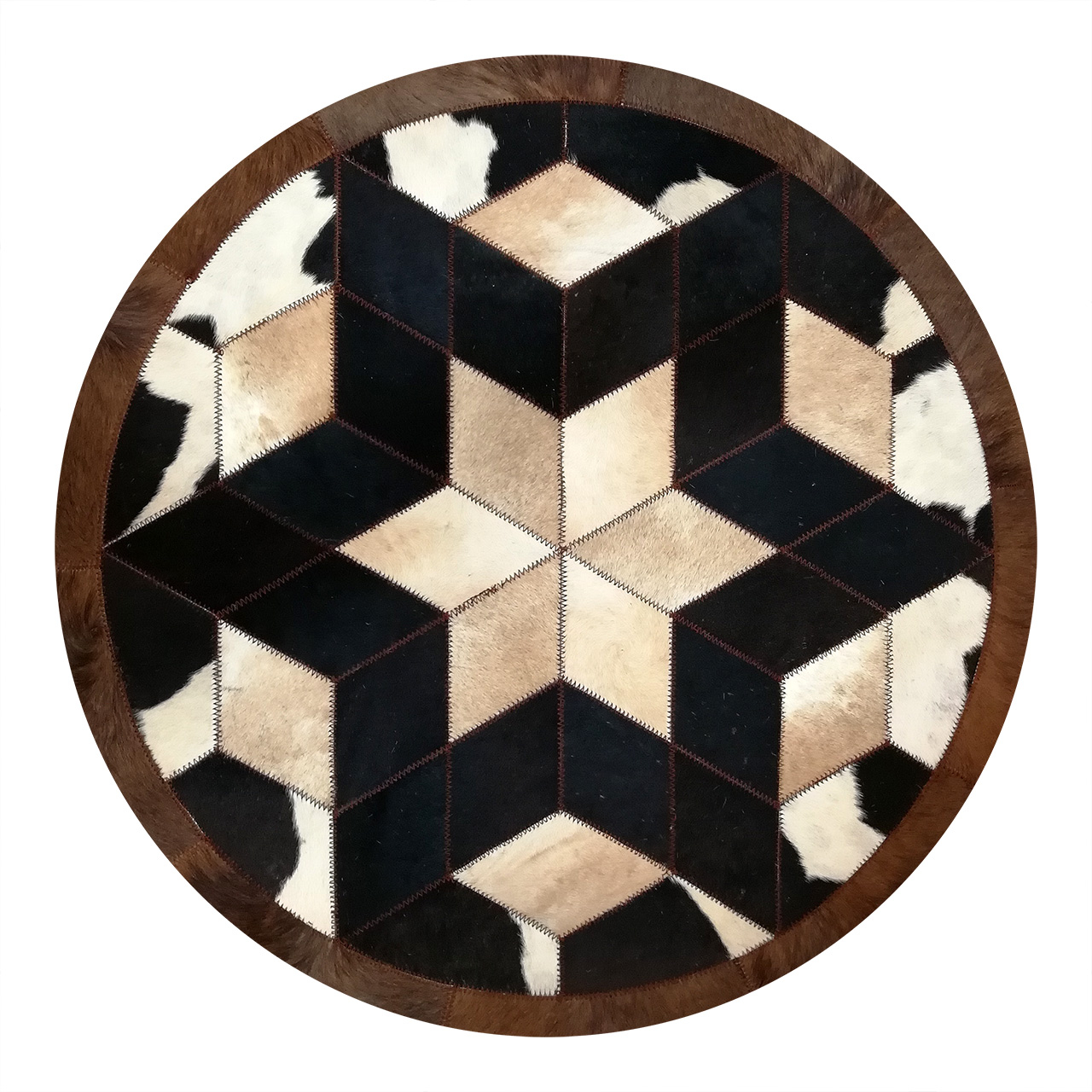 کلاژ فرش پوست و چرم کمالی مدل AD-0124