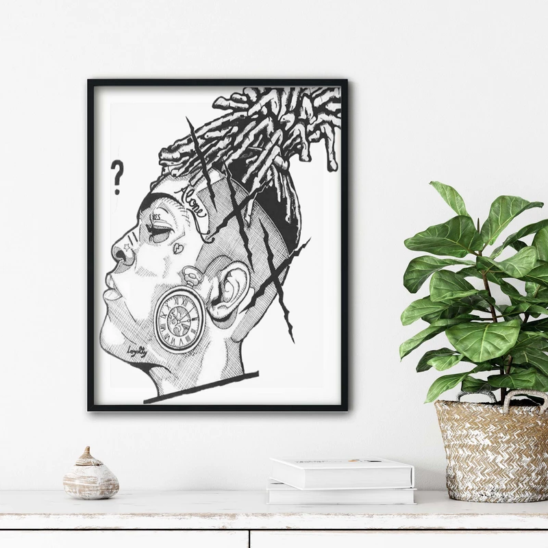 تابلو آتریسا طرح تنتاسیون xxxtentasion مدل ATt045